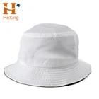 wholesale plain white cotton bucket hat high quality
