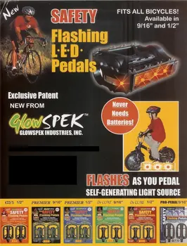 led bike pedals