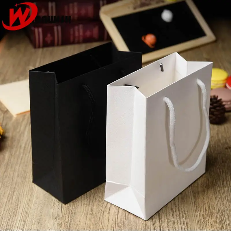 custom printing white black high quality cheap fancy paper gift
