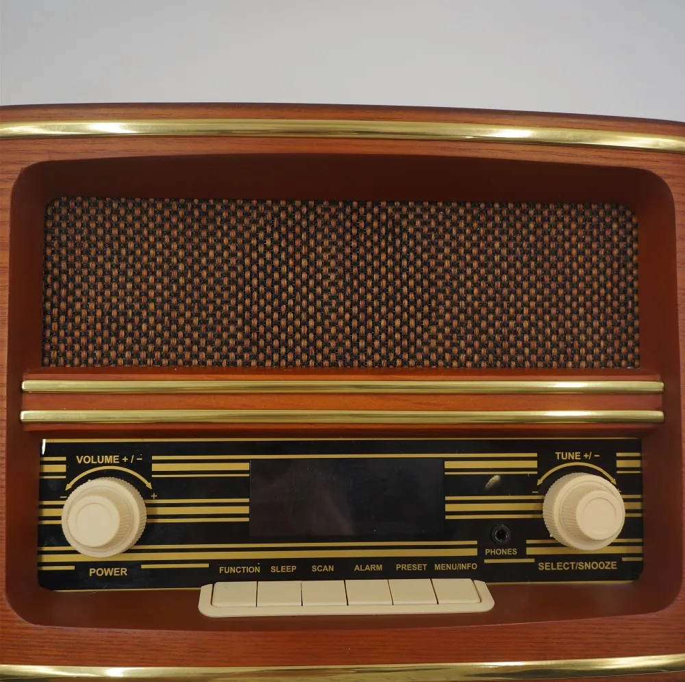 Tragbares Radio tupfen Dab + Radios in Holzoptik - ANKUX.COM