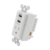 One gang two USB US type wall charging assembled receptacle socket