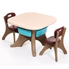 High Quality new design new color plastic kids table and chair set