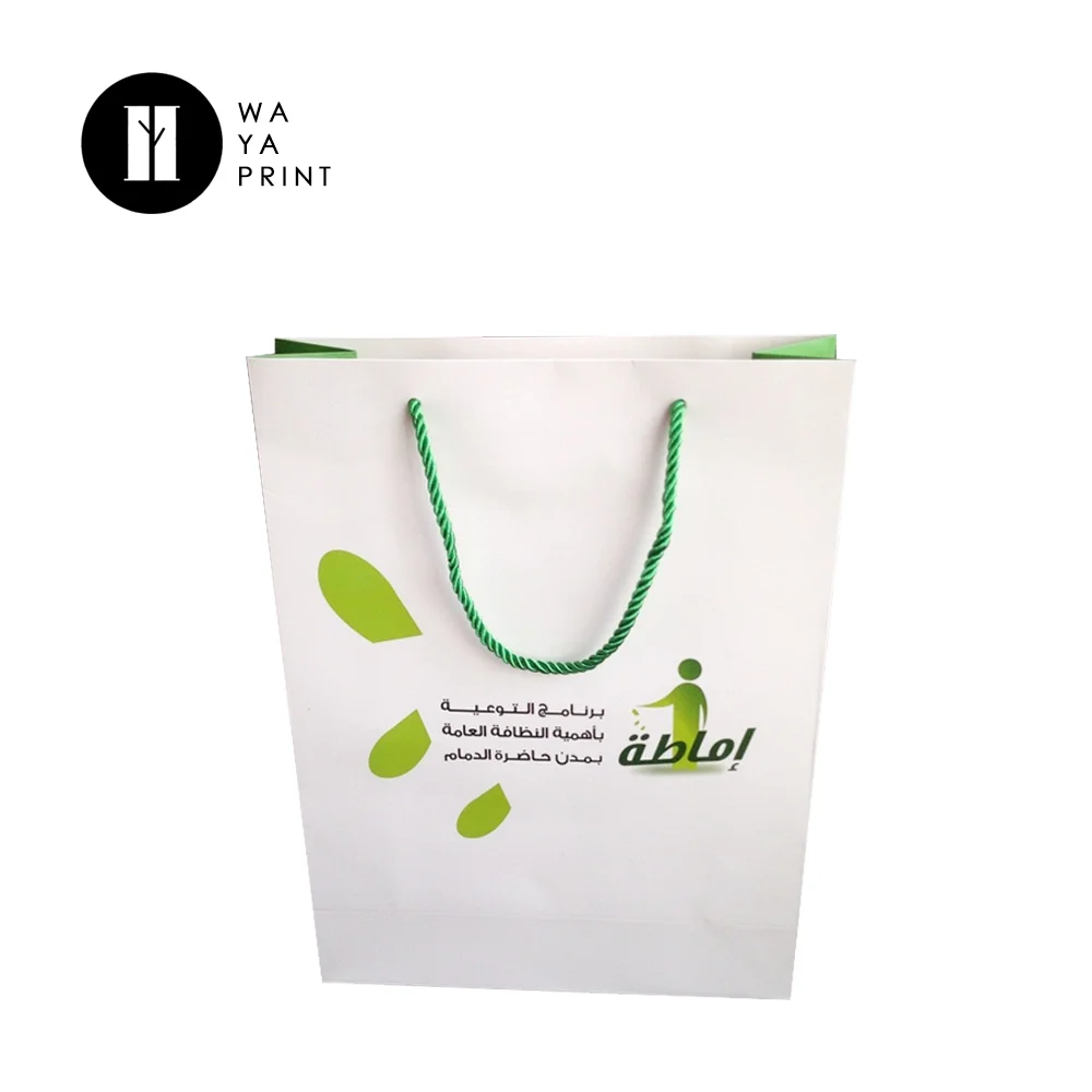 design custom paper shopping bag with different handle types