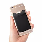 SZT0094 Elastic Lycra Cell Phone Wallet Case Credit ID Card Holder Pocket Stick On 3M Adhesive