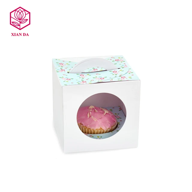 custom design cute wedding favor cupcake paper box packaging