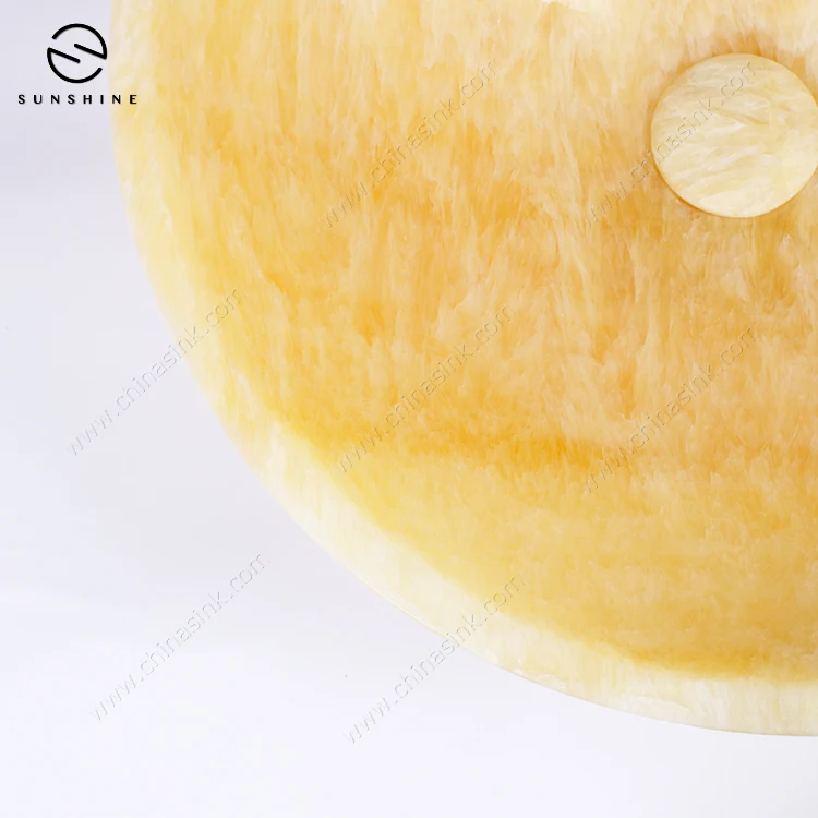 Classic Honey Onyx Marble Stone Counter Top Wash Sinks