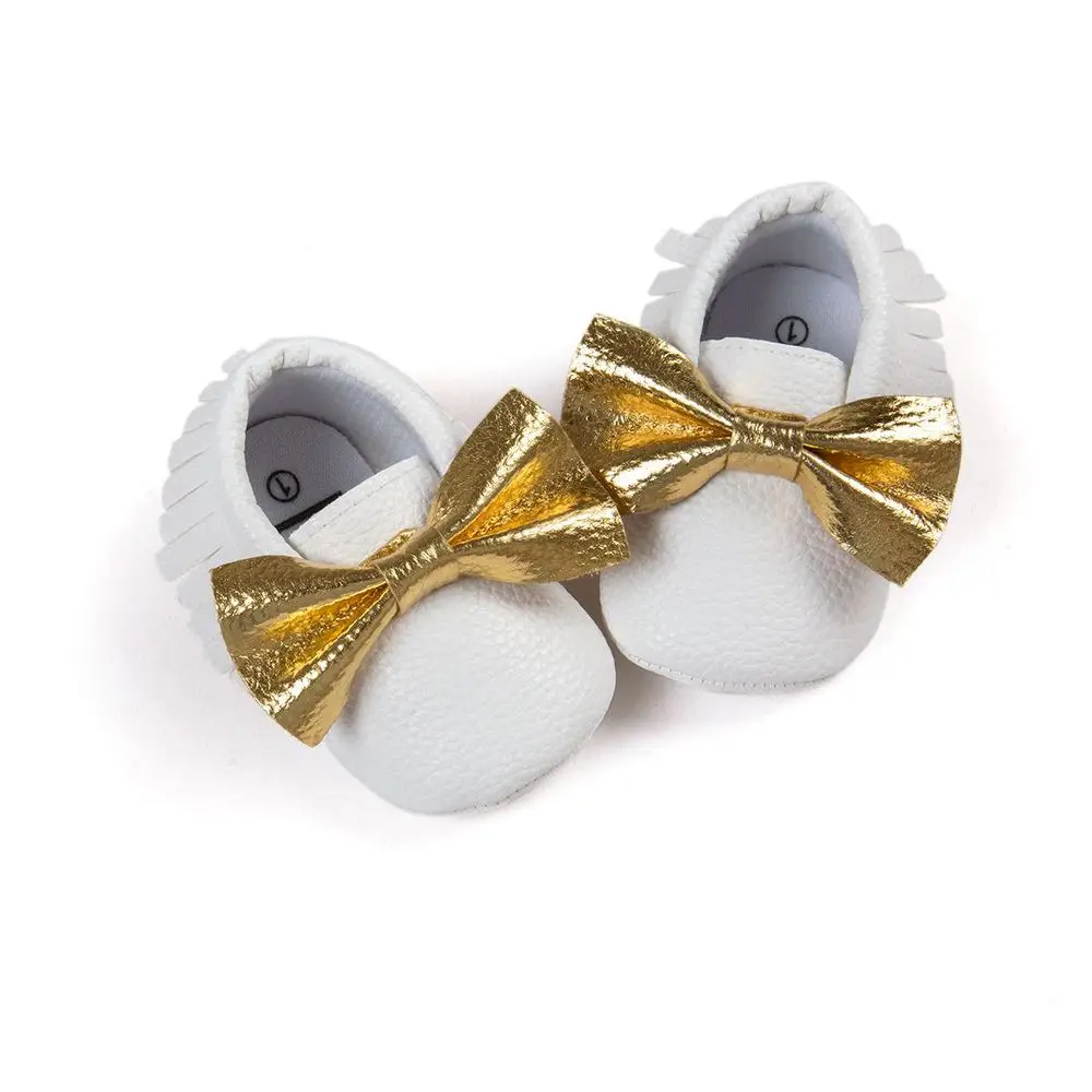 The same paragraph seven! Color bowknot tassel soft bottom shoes baby shoes mens age 0217