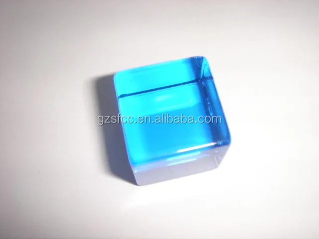 the color of acrylic block can be red, blue, black, bronze