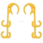 Fluorescent Color Electrical Plastic Lead Hook