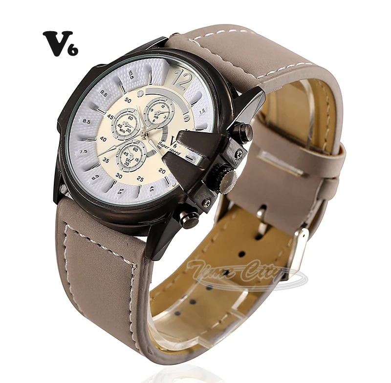 5Color 2015 Women's Quartz Wrist watches V6 Hours Sports Casual Fashion Luxury Hot Gift Leather Strap Clock Ladies Dress Watches
