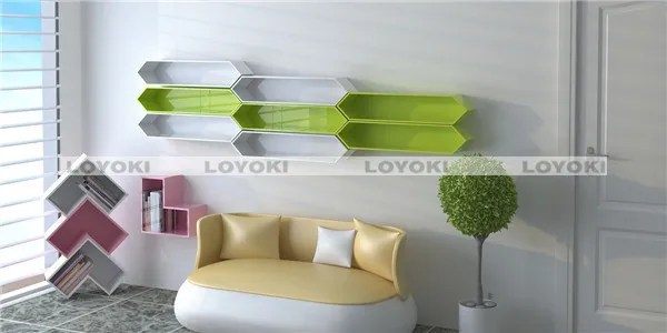 Custom design oem clear wall mounted cube shelf watch stand display