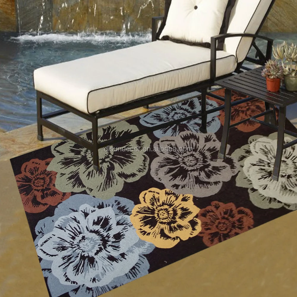 100 Polyester Hand Hooked Waterproof Outdoor Rugs Buy Outdoor Rugs