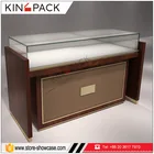 Custom made modern factory wholesale glass jewelry display showcase cabinet for luxury jewellery display