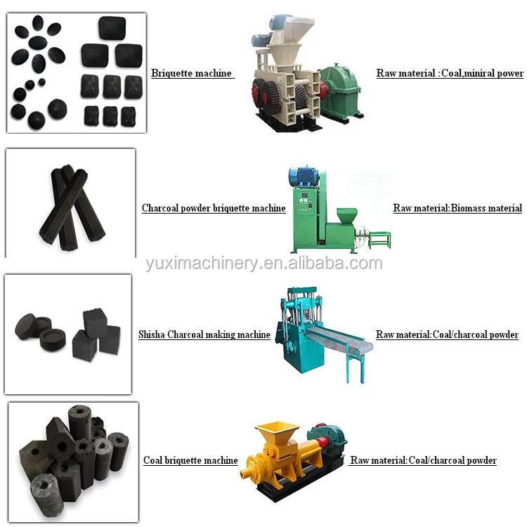 Charcoal Briquette Machine/Coconut Shell Charcoal Making Machine For Sale/Cube Shisha Charcoal Machine