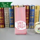 Eco-Friendly Food Grade Popcorn Paper Bags White Kraft with Colorful Customized Printing