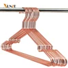 XunZe 13" Children Rose Gold Copper Shiny Kids Metal Wire Top Clothes Hangers for Shirts Coat Storage & Display