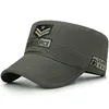 promotional cheap custom flat top army cap military hat