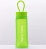 Best quality new invention frosted texture plastic sport protein water bottle with handles rope