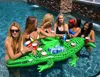 New Design Party Gator inflatable Floating Alligator with Cooler