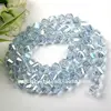 Crystal Glass Faceted Twist Bead