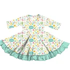 Wholesale girls' dresses high quality baby dresses beautiful girls party dresses