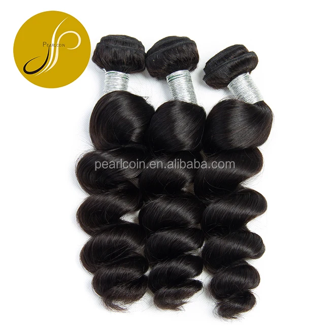 double weft loose wave bundles brazilian hair weave natural