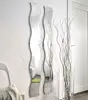 DIY Wall Mounted Frameless Bathroom S Shaped Wave Mirror