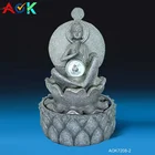 Home decor craft fengshui resin fountain Indian god fountain