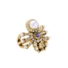 Ring Designs For Women Yangjiang Bright Skull Spider Crystal And Pearl Rings