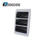 LWDF-36 ZCEBOX 36 Way FLUSH Mounted Electrical Power Distribution Box Panel with transparent door electrical