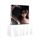 Straight tension fabric pop up display stand banner for advertising exhibition