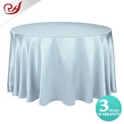 Custom spandex polyester tablecloth navy/sky blue and white table cloth