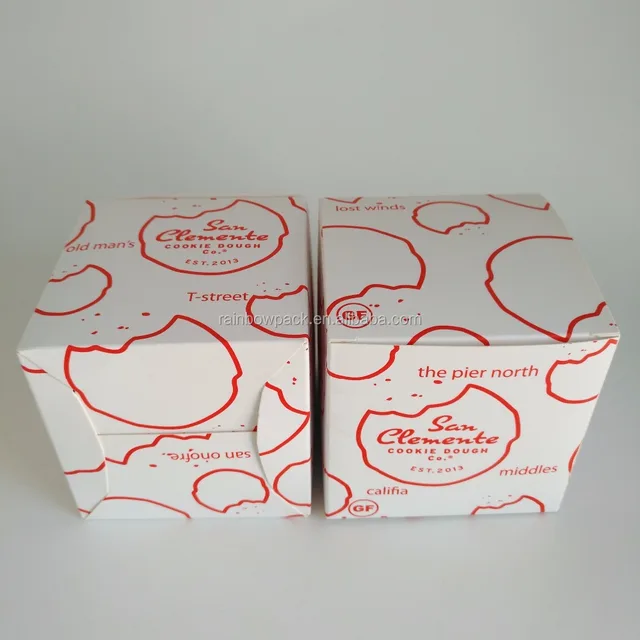 cookie gift box plain printing biscuit cookie box packaging art