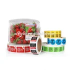 Custom label sticker multi layer food labels dot label tag professional printer
