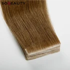 Handtied Human Hair Weaving Virgin Indian Hair Extension Wholesale Indian Remy Tape Hair Extensions