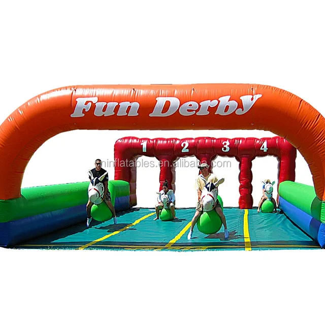 inflatable game fun derby-hip hop horse races, popular