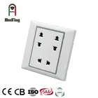 White CE SAA CCC cheap 3-gang multiple plug receptacle sockets outlet