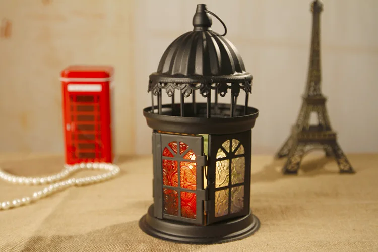 European Candlestick ornaments creative zakka Iron crafts decorations gifts wholesale