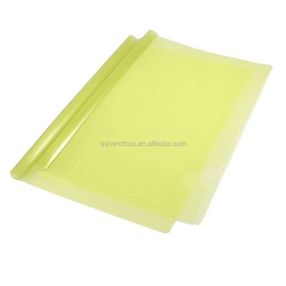 rod file folder pvc slide bar transparent plastic report covers