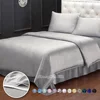 Queen Duvet Cover 19 MM Soft Breathable Quilt Cover Pure Mulberry Silk Silvergray