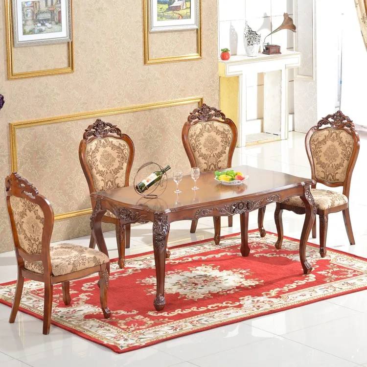 2016 Home French Style Victorian Dining Table Set Furniture In
