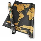 Professional Supply Luxury Deluxe Travel World Map To Scratch of The World
