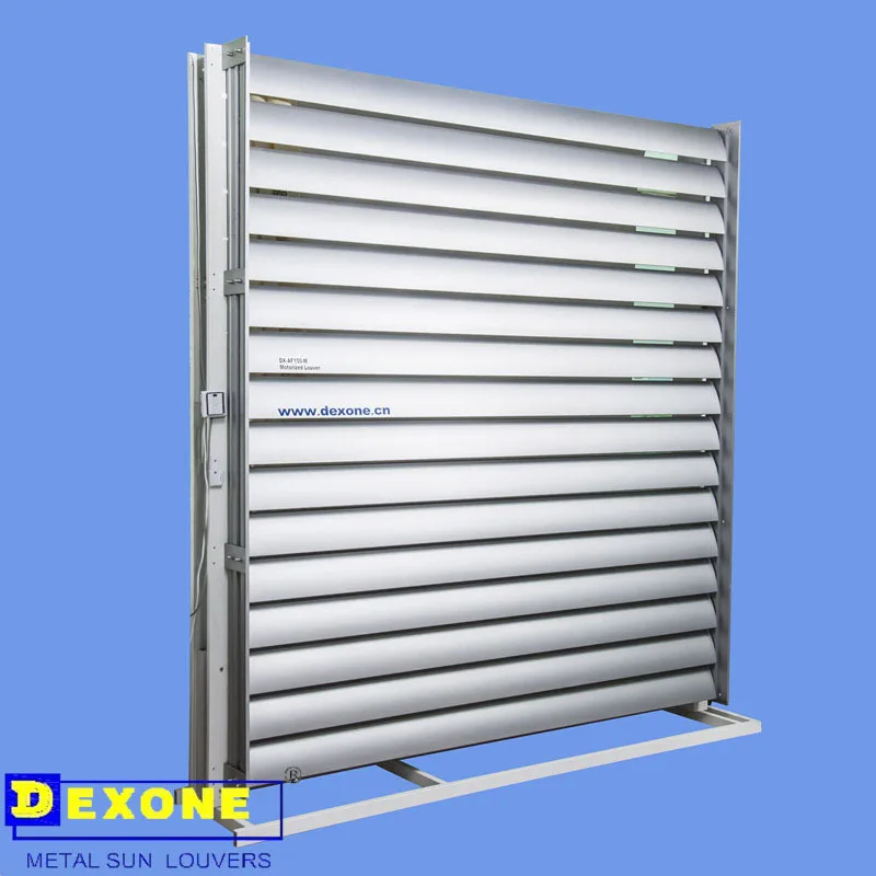 motorized automatic aluminium exterior louver horizontal, View