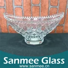 Cheap Decorative Stocked Feature Glass Fruit Bowl