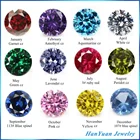 High quality cz stones round shape 6mm 8mm grade AAAAA loose cubic zirconia birthstones