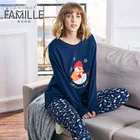 Superior quality winter cotton pyjamas women pajamas set