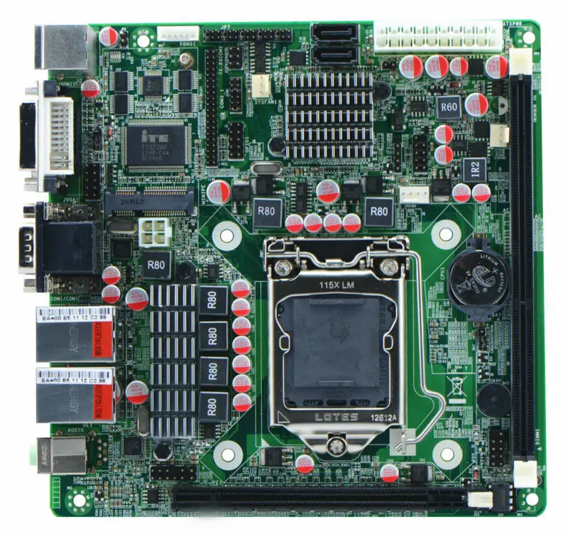 Intel H Mini Itx Motherboard For Dual Lan X Usb X Max Gb