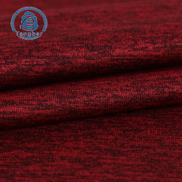 Brushed sweater knit fabric 100% Polyester Cationic Hacci Knit Fabric for garment coat sweater sportswear scarf
