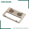 Cixi dujia Ergonomic design plastic two fans USB interface laptop cooling stand cooler pad stand