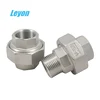 Class150 hydraulic union fitting stainless steel pipe fitting male& female NPT threaded flat union SS304/316 pipe fitting union